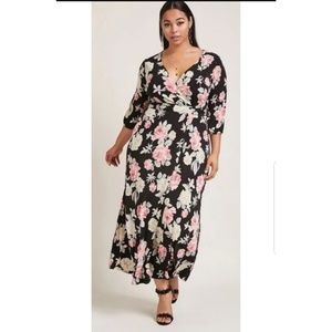Black Floral Maxi Dress